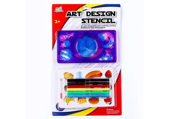 Articole pentru copii Engros - Set Art Design Stencil”, conceput pentru a stimula creativitatea, 