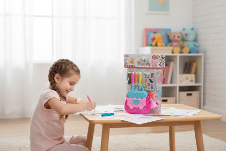 Set Colorat Cu Geanta, Printesa, Carioci Si Foi De Colorat – Activitati Creative Pentru Copii 30x21 cm [2]