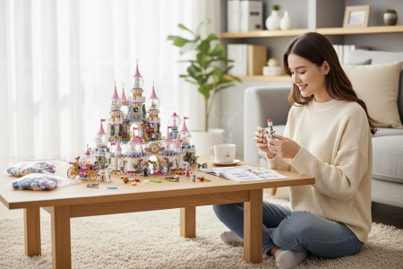 Set Constructie  pentru Fetite – Caleasca si Figurine 34x26cm, 255piese [2]