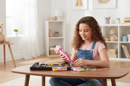 Set Creativ pentru Fetite – Realizare Bratari si Accesorii Fashion Glamor Girl, 29x21cm [1]