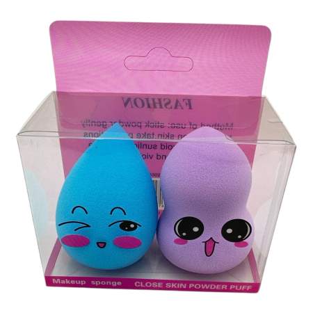 Set de 2 buretei pentru make-up, aplicator multicolor – Aplicare uniforma si precisa pentru un machiaj impecabil,  [2]