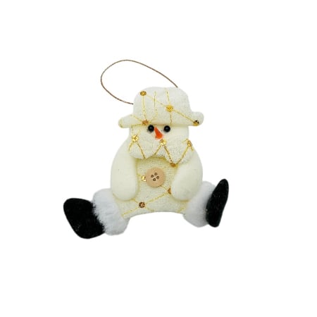 Set decoratiuni agatatoare pentru brad Craciun Mos Craciun, Ren si Om de Zapada – 14x13 cm [4]