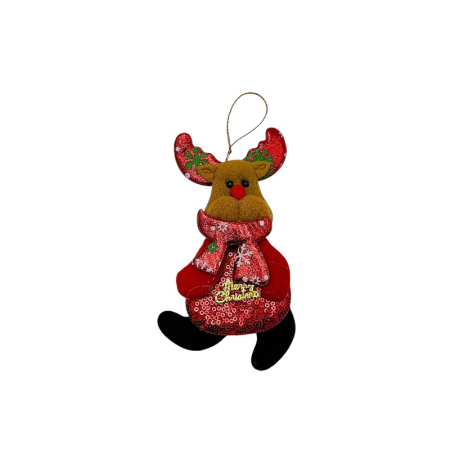 Set decoratiuni agatatoare pentru brad Craciun Mos Craciun, Ren si Om de Zapada – 17x8 cm [4]