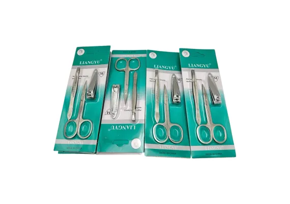 Produse de manichiura Engros - Set ingrijire manichiura inox Liangyu, calitate superioara, 3 piese – Kit complet, 