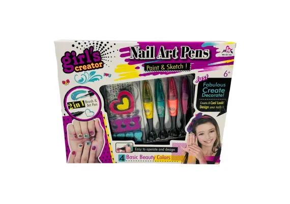 Set ingrijire si Stilizare manichiura, Nail Art Pens, 35×27×5cm, multicolor,   [0]