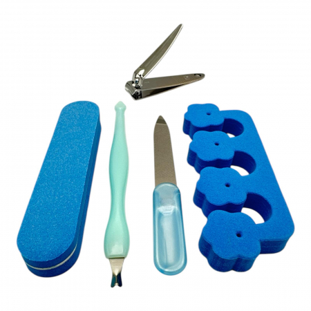 Set pedichiura 5 piese multicolor – Ingrijire completa pentru picioare, acasa sau la salon,  [2]