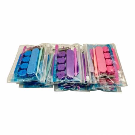 Set pedichiura 5 piese multicolor – Ingrijire completa pentru picioare, acasa sau la salon,  [1]