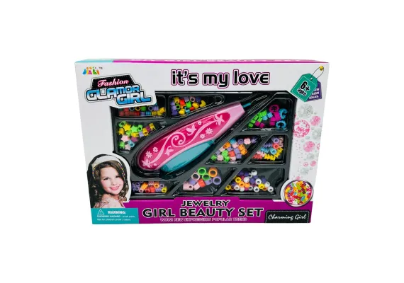 Set pentru Stilizat Parul pentru Fetite, It's my Love, 29.5×21×4.5cm, +3ani  Jucarii de rol, scule si unelte Engros - Set pentru Stilizat Parul pentru Fetite, It's my Love, 29.5×21×4.5cm, +3ani