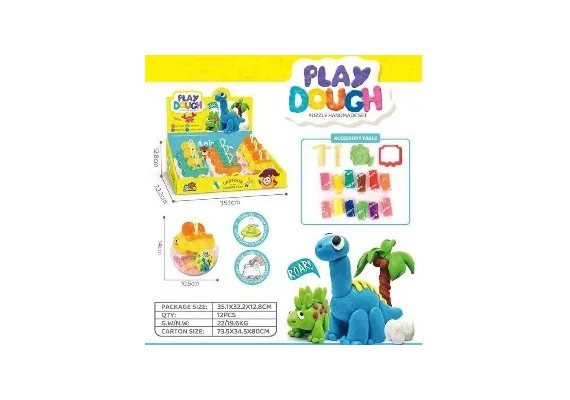Articole pentru copii Engros - Set Plastilina Play Dough, forma de Dino cu Accesorii si Forme 