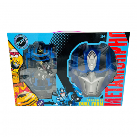 Set Robot Transformator si Masca, cu actiune manuala, 44×29×8cm, +3ani  [1]