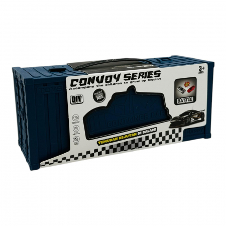 Set Tematic, Container Curse Convoy Series - Masini, Cladire si Accesorii Intr-o Cutie Tematica  [3]