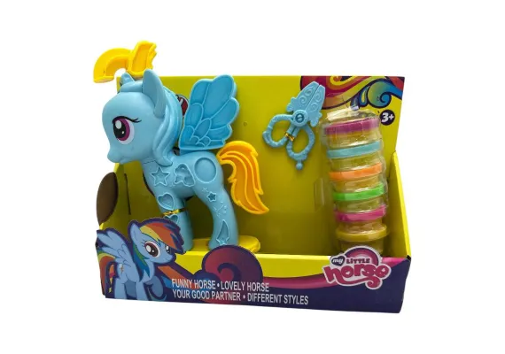 Plastelina, modelaj si creta Engros - Set Unicorn cu plastilina pentru copii – creatie si joaca creativa 30 cm, modelare 3D si indemanare, 
