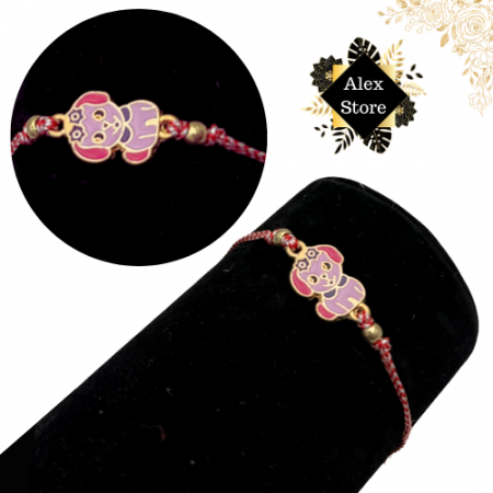 Set12 bratari Martisor Catelus dragalas, cu margele si snur reglabil  [3]