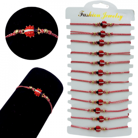 Set12 bratari Martisor Gargarita dragalasa, cu margele si snur reglabil  [1]