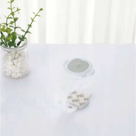 Siguranta pentru Usi Copii, , Sistem de Blocare Sertare, Dulap, Frigider, Adeziv, cu Sistem de Inchidere Dublu, Model Maimutica, Alb [3]