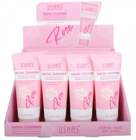 Spumă de Curățare Facială USHAS cu Trandafir 93g – Curățare Delicată și Revitalizare  [2]