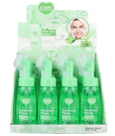 Spumă de Curățare USHAS Cleansing Foam Aloe Vera Bubbles – 240g pentru O Curățare Delicată și Revitalizantă  [6]