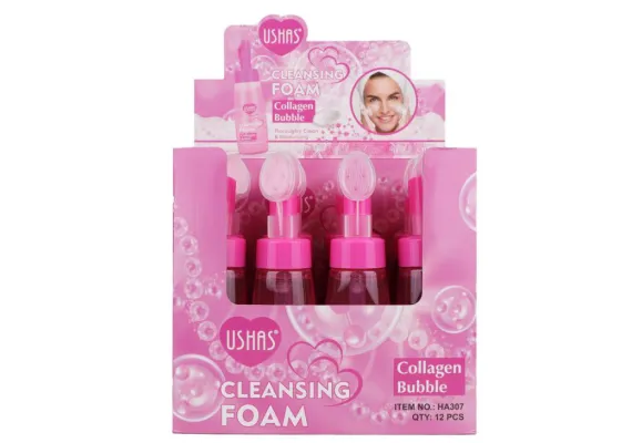 Ingrijire personala si cosmetice Engros - Spumă de Curățare USHAS Collagen Bubble, 240g – Purificare & Hidratare pentru Ten Luminos 