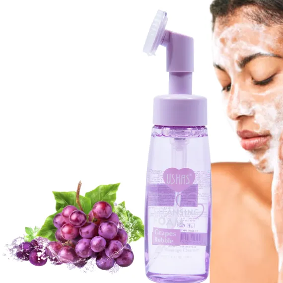 Spumă de Curățare USHAS Collagen Bubble cu Extract de Struguri, 240g – Hidratare & Revitalizare  [2]