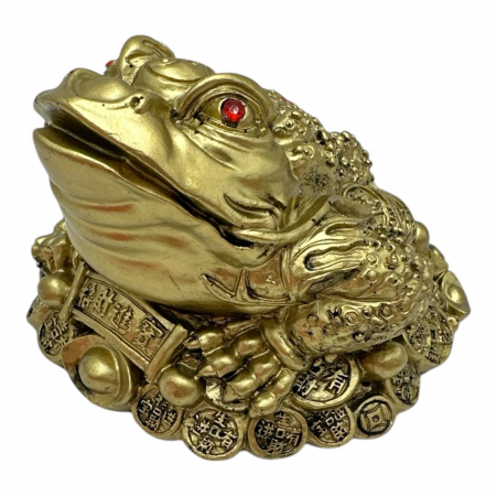 Statueta broasca Feng Shui din rasina 12cm – simbol al norocului si prosperitatii,  [1]