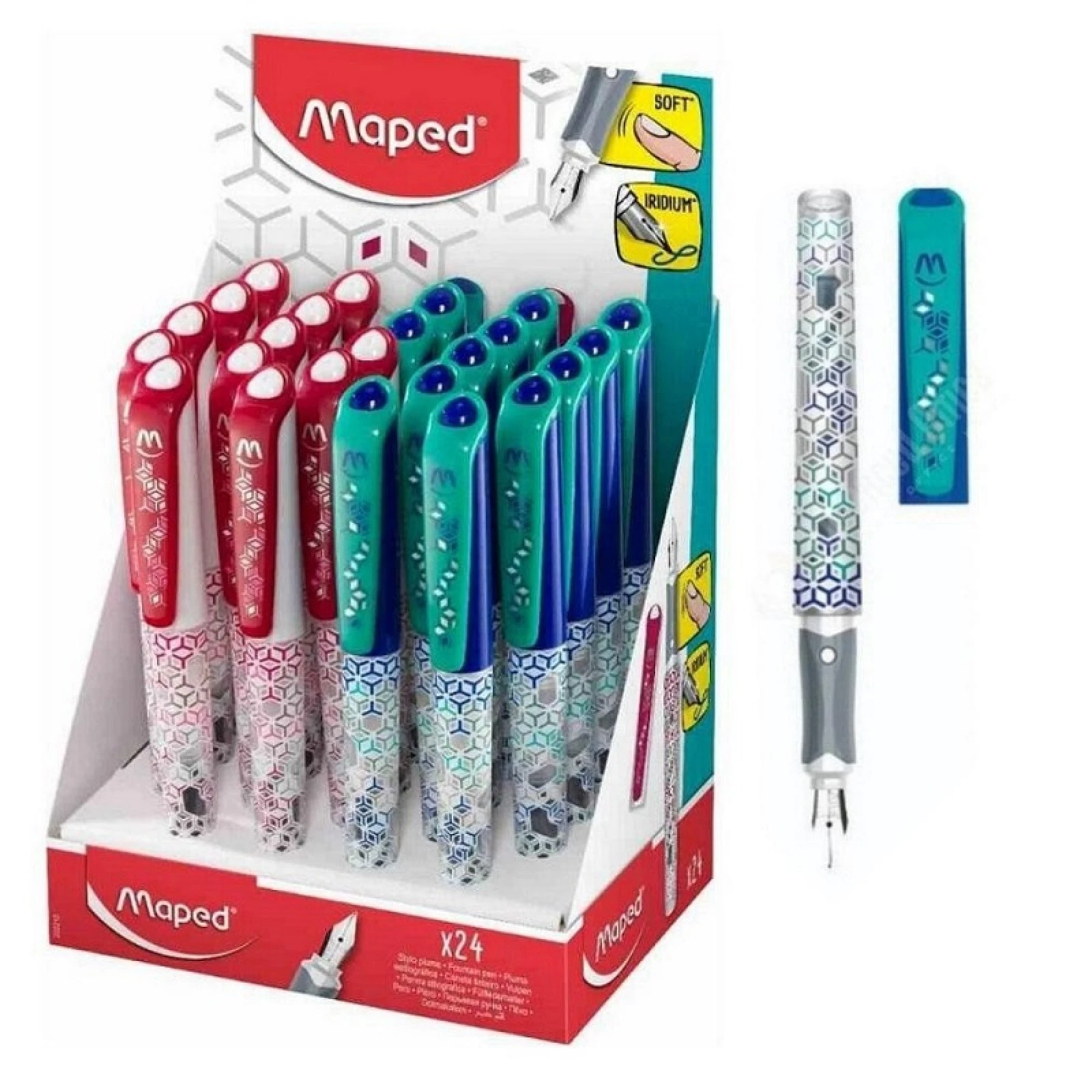 Stilou Maped, diverse culori – stilou ergonomic si colorat pentru scoala si scris zilnic,  [1]