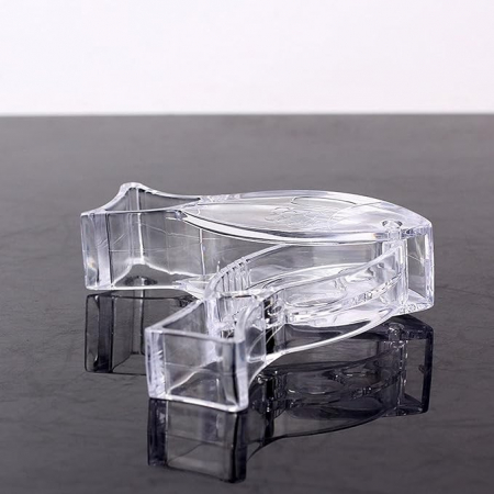 Storcator de Citrice Manual, , Rezistente, Usor de Folosit si Depozitat, Durabil, Calitativ, 12x5.2 cm, Model Peste, Transparent [5]