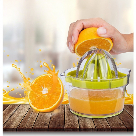 Storcator de Fructe 2 in 1, , cu Razatoare si Separator Ou, 14.8 x 8 x 13 cm, Verde [13]
