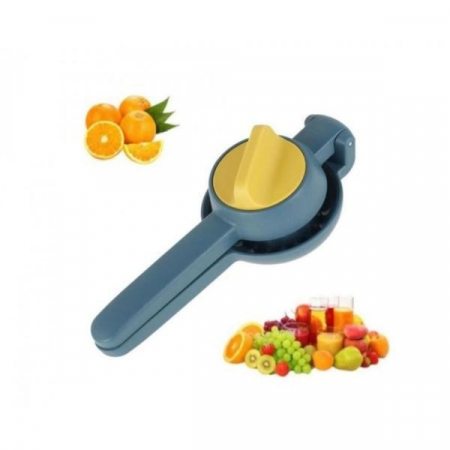 Storcator manual citrice, , pentru lamai, portocale, cu actiune dubla, usor de utilizat, material ABS rezistent, 8x10x22 cm, albastru [5]