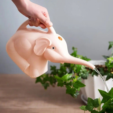 Stropitoare pentru Copii, , in forma de Elefant, 1500 mL, pentru Udat Plante, 19.5x17x11.8 cm, Roz [3]
