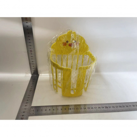 Suport pentru Hartie Igienica, , din Plastic PP, Montare pe Perete cu Adeziv, Model Ratusca, 17.5x13.5x12 cm, Galben [2]