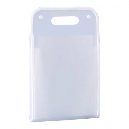 Birotica, papetarie si rechizite Engros - Suport Vertical pentru Hartii A4, , Suport Portabil pentru Hartie A4 cu Maner, PP, pentru Depozitare Hartii si Documente, 37x24.3 cm Alb