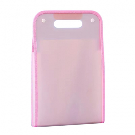 Birotica, papetarie si rechizite Engros - Suport Vertical pentru Hartii A4, , Suport Portabil pentru Hartie A4 cu Maner, PP, pentru Depozitare Hartii si Documente, 37x24.3 cm Roz