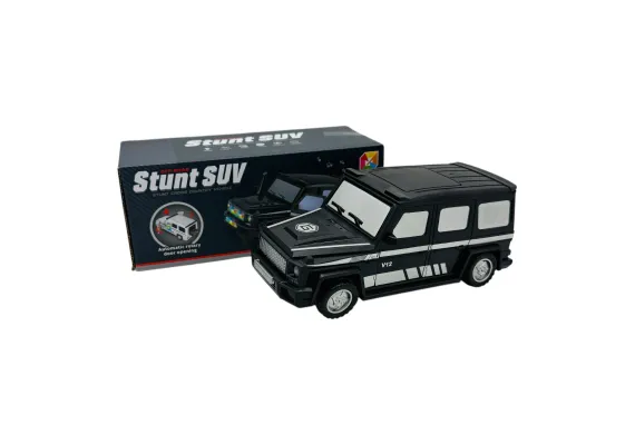 Masinute, avioane, tancuri Engros - SUV Stunt 360° cu Lumini si Sunete, 18x10x8 cm - Masina de Cascadorii Interactive 
