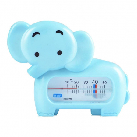 Articole pentru Casa Engros - Termometru pentru Baie, , Plutitor, Rezistent la apa, Multifunctional, Model Elefant, 11.5x9x2 cm, Albastru