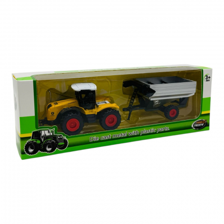 Tractor cu Remorca Die-Cast – Model Agricol Realist  [1]