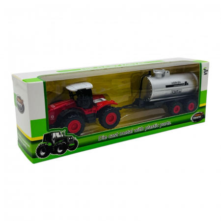 Tractor cu Remorca Die-Cast – Model Agricol Realist  [3]