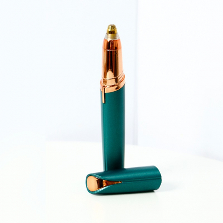 Ingrijire personala si cosmetice Engros - Trimmer Facial, , pentru Sprancene, Incarcare USB, 1.5 x 13 cm, din ABS, Verde
