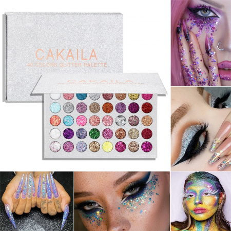 Trusa de machiaj , paleta de glitter / sclipici cu 40 de culori ,  [3]