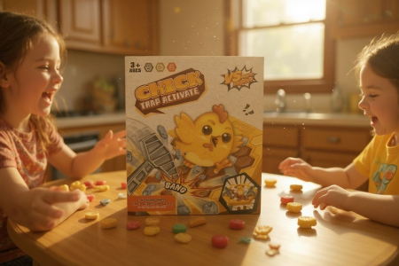 Joc Interactiv cu Puisor – Chick Trap Activate – Joc de Indemanare pentru Copii, 22x20cm [1]