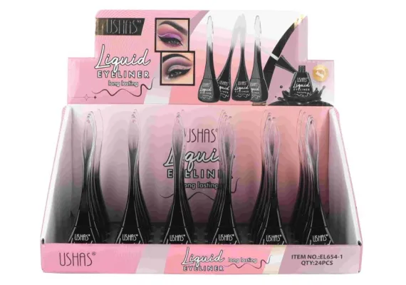Ingrijire personala si cosmetice Engros - Tuș de Ochi Lichid USHAS Long-Lasting 6.5g – Contur Perfect și Rezistență de Durată 