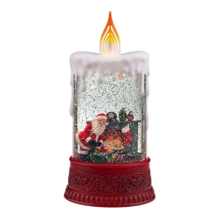 Glob decorativ Crăciun 25 cm LED muzical cu efect zăpadă [2]