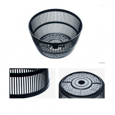 Uscator Manual pentru Salata si Verdeturi, , Plastic, 20x20x25 cm, Capacitate 5L, Negru [2]