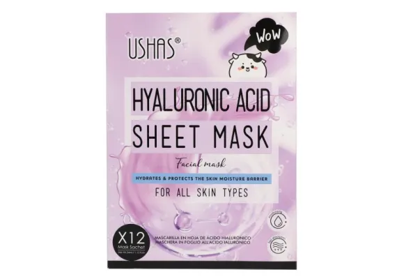Ingrijire personala si cosmetice Engros - USHAS Hyaluronic Acid Sheet Mask – Mască de Față cu Acid Hialuronic pentru Hidratarea și Protejarea Pielii 