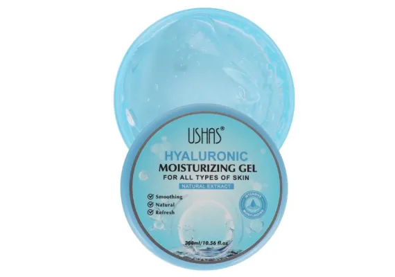 Ingrijire personala si cosmetice Engros - USHAS Hyaluronic Moisturizing Gel – Gel Hidratant cu Acid Hialuronic pentru Toate Tipurile de Ten, 300ml 