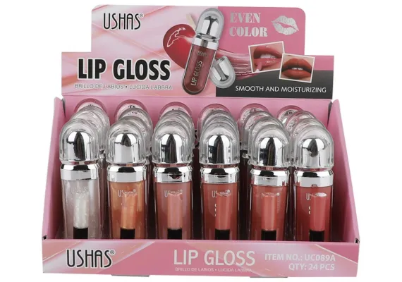 Articole pentru copii Engros - USHAS Lip Gloss Even Color Smooth and Moisturizing – Gloss cu Culoare Uniformă, Hidratare și Textură Catifelată, 5.9g 