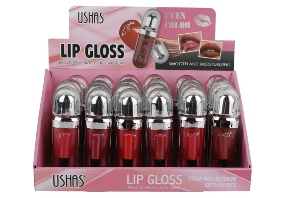 Produse pentru Buze En-gros - USHAS Lip Gloss Even Color Smooth and Moisturizing – Gloss cu Culoare Uniformă, Hidratare și Textură Catifelată, 5.9g 