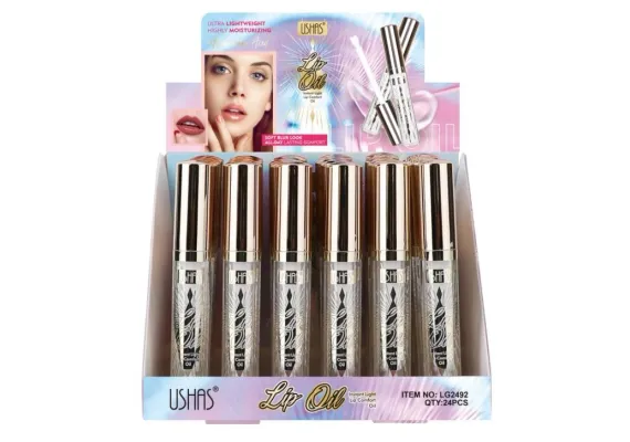 Produse pentru Buze En-gros - USHAS Lip Oil Hyaluronic Acid – Ulei pentru Buze cu Acid Hialuronic pentru Hidratare și Revitalizare, 2g 