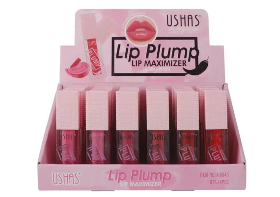 Produse pentru Buze En-gros - USHAS Lip Plum Lip Maximizer Chili Pepper – Gloss pentru Volum și Hidratare cu Extract de Ardei Iute, 3g 
