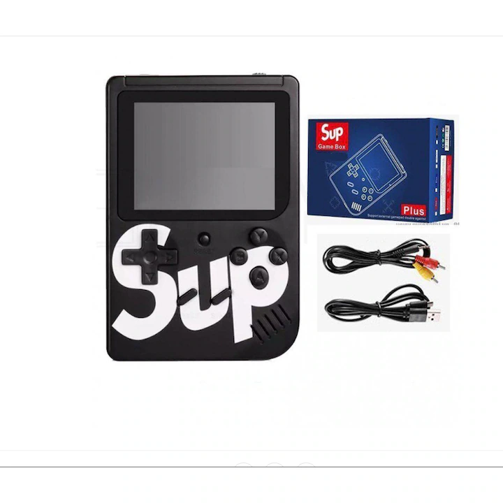 Jocuri si Jucarii - Consola Portabila SUP 400 in 1 – Jocuri Retro, Ecran 3 Inch, Gaming Portabil