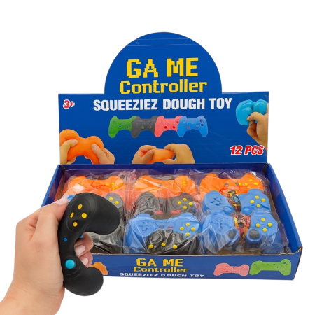 Jucarii antistres si senzoriale - Set 12 Jucarii Squishy Antistres Controller, Moale si Elastica, Diverse Culori
